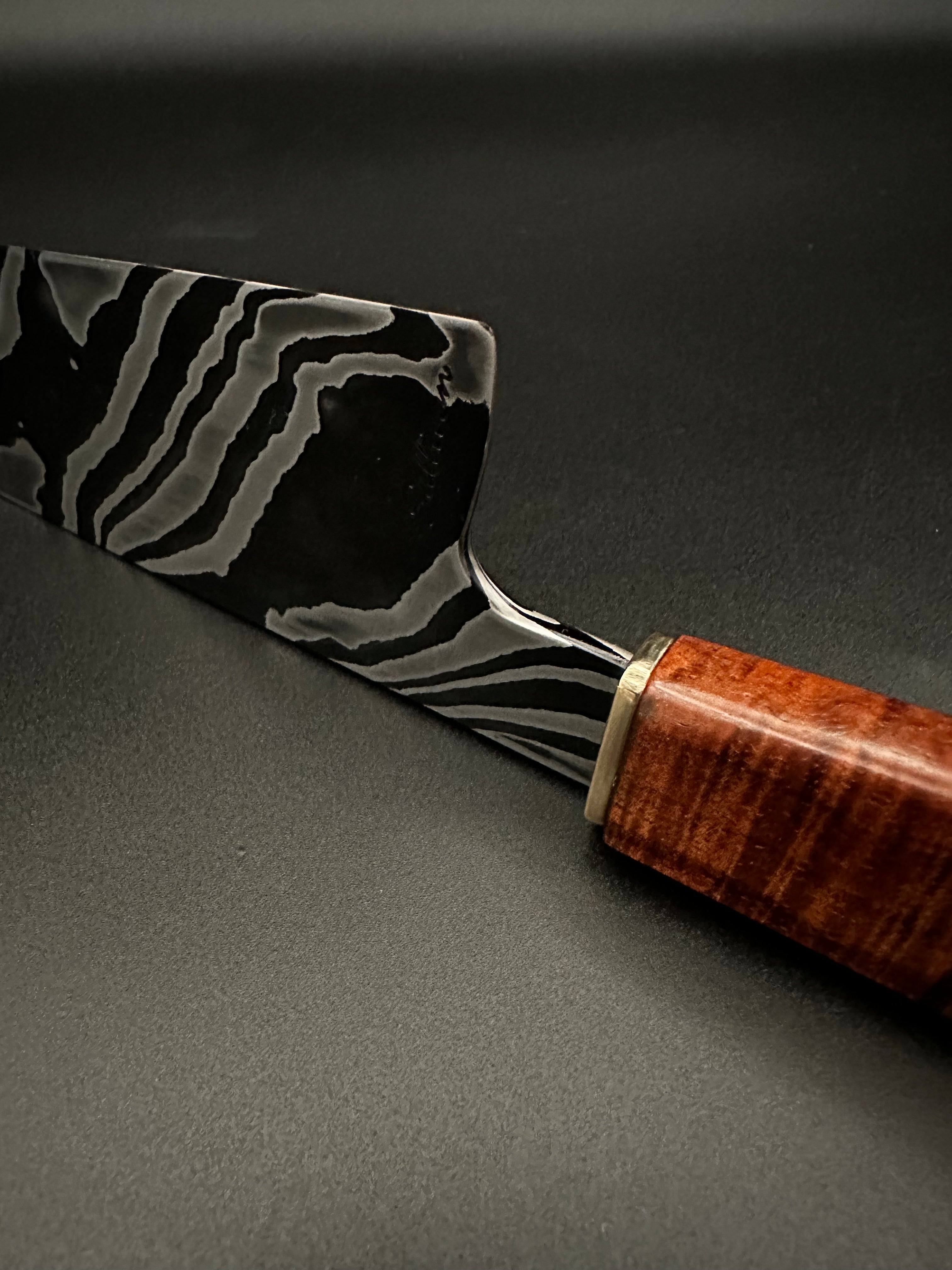 twist damascus chef knife